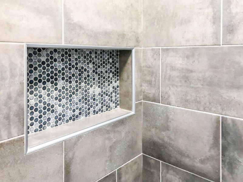 Walk-in Shower with Recessed Niches