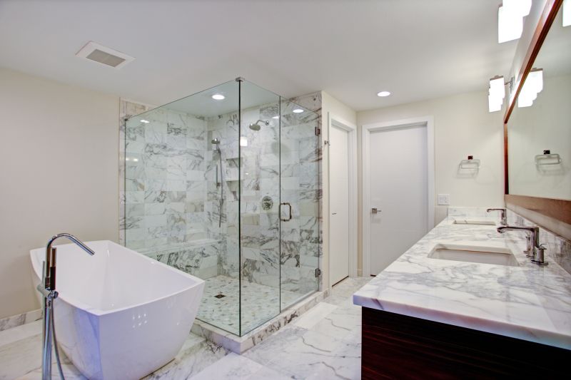 Luxurious Walk-in with Multiple Showerheads